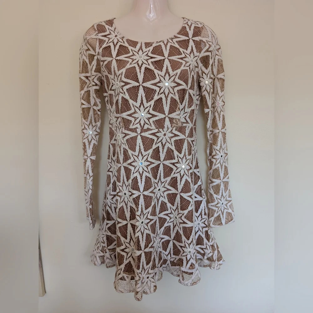 For Love And Lemons Metz Mini Dress Small - Picture 6 of 16